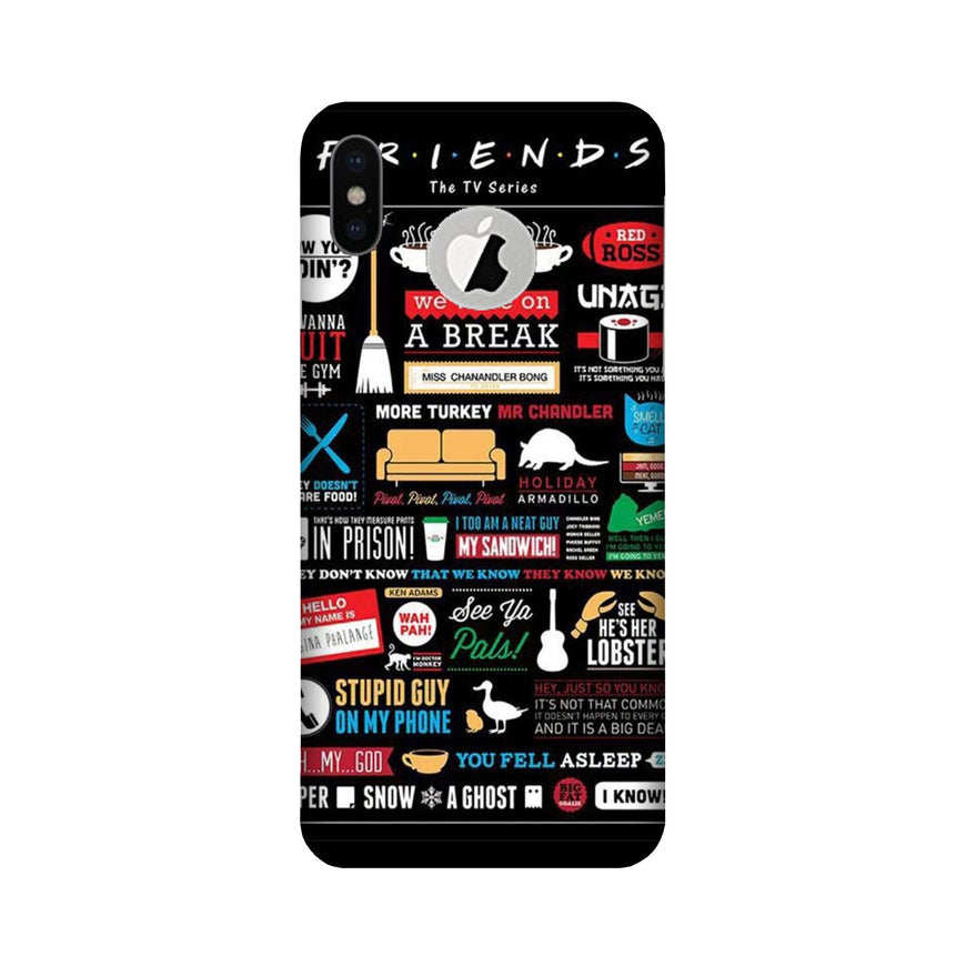 Friends Case for iPhone Xs logo cut   (Design - 145)