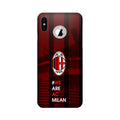 AC Milan Case for iPhone Xs logo cut   (Design - 155)