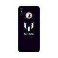 Messi Case for iPhone Xs logo cut   (Design - 158)