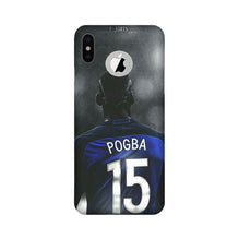 Pogba Mobile Back Case for iPhone Xs logo cut   (Design - 159)