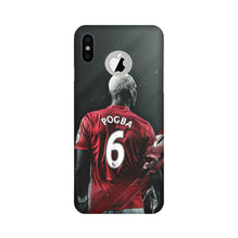 Pogba Mobile Back Case for iPhone Xs logo cut   (Design - 167)