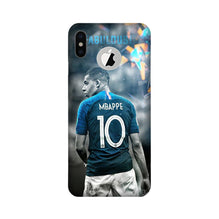 Mbappe Mobile Back Case for iPhone Xs logo cut   (Design - 170)
