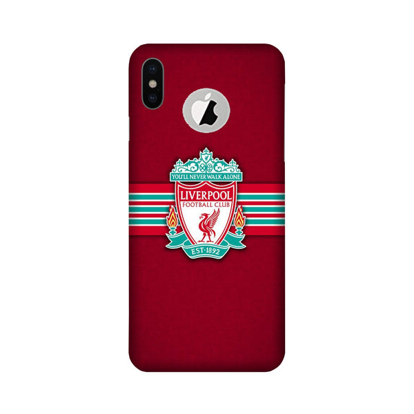 Liverpool Case for iPhone Xs logo cut   (Design - 171)