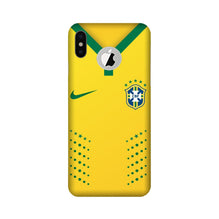 Brazil Mobile Back Case for iPhone Xs logo cut   (Design - 176)