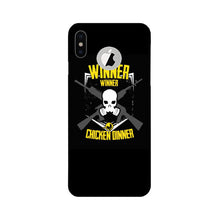Winner Winner Chicken Dinner Mobile Back Case for iPhone Xs logo cut   (Design - 178)