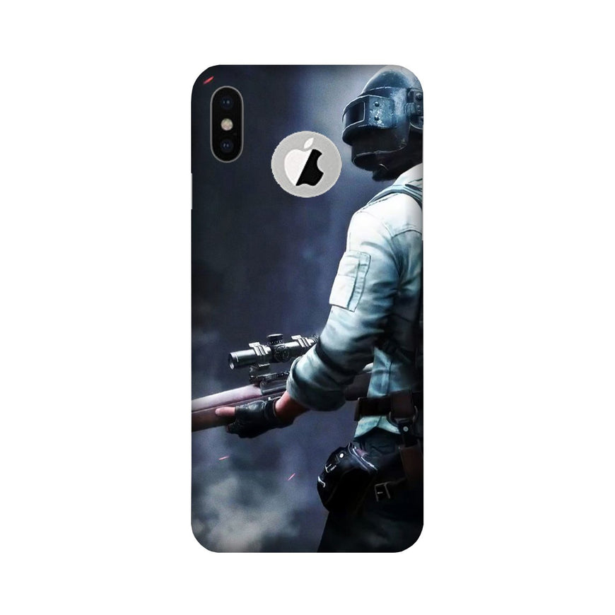 Pubg Case for iPhone Xs logo cut   (Design - 179)
