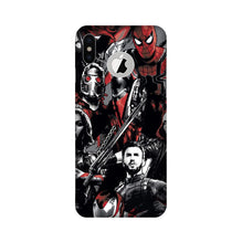 Avengers Mobile Back Case for iPhone Xs logo cut  (Design - 190)