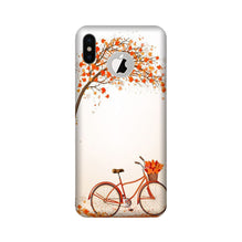 Bicycle Mobile Back Case for iPhone Xs logo cut  (Design - 192)
