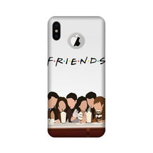 Friends Mobile Back Case for iPhone Xs logo cut  (Design - 200)