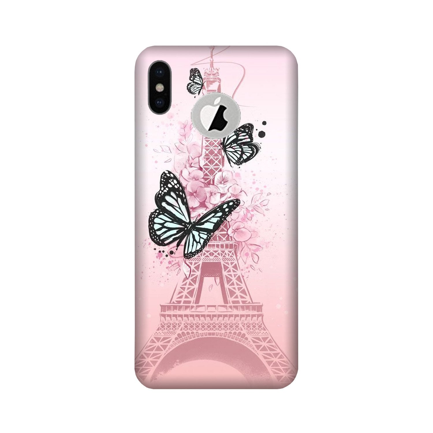 Eiffel Tower Case for iPhone Xs logo cut  (Design No. 211)