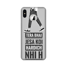 Hardich Nahi Mobile Back Case for iPhone Xs logo cut  (Design - 214)