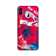 Modern Art Mobile Back Case for iPhone Xs logo cut  (Design - 228)