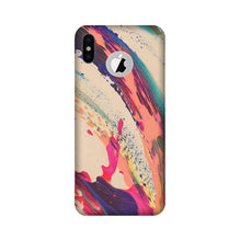 Modern Art Mobile Back Case for iPhone Xs logo cut  (Design - 234)