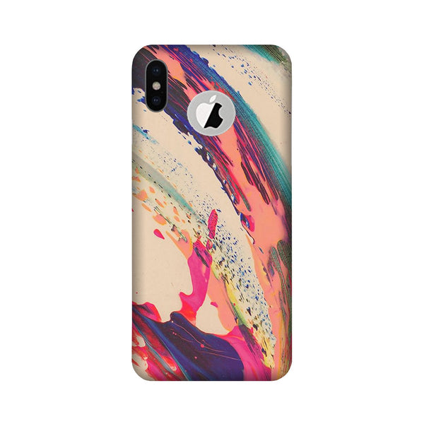Modern Art Case for iPhone Xs logo cut  (Design No. 234)