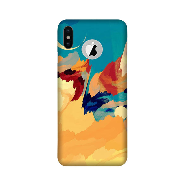 Modern Art Case for iPhone Xs logo cut  (Design No. 236)