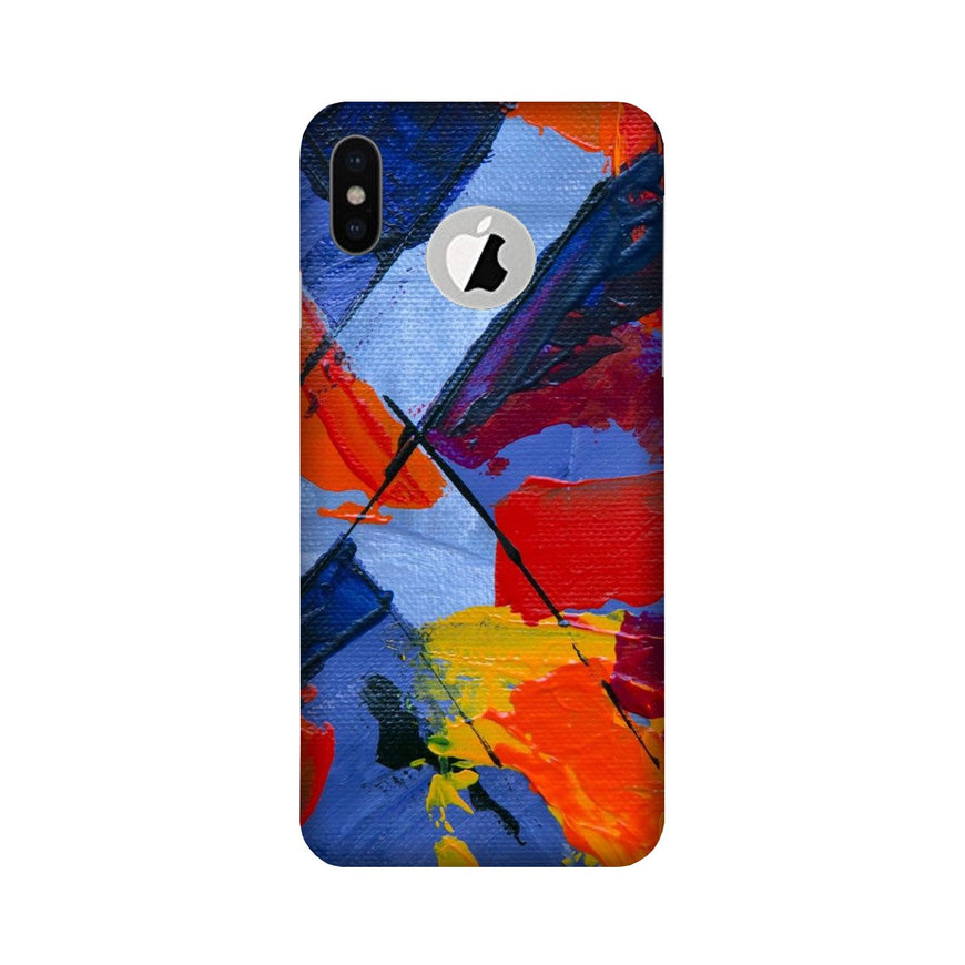 Modern Art Case for iPhone Xs logo cut  (Design No. 240)