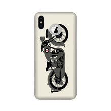 MotorCycle Mobile Back Case for iPhone Xs logo cut  (Design - 259)