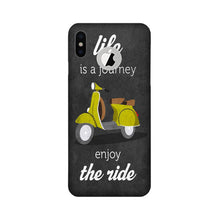 Life is a Journey Mobile Back Case for iPhone Xs logo cut  (Design - 261)