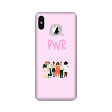 Girl Power Mobile Back Case for iPhone Xs logo cut  (Design - 267)