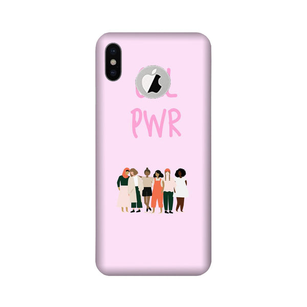 Girl Power Case for iPhone Xs logo cut  (Design No. 267)