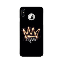 Queen Mobile Back Case for iPhone Xs logo cut  (Design - 270)