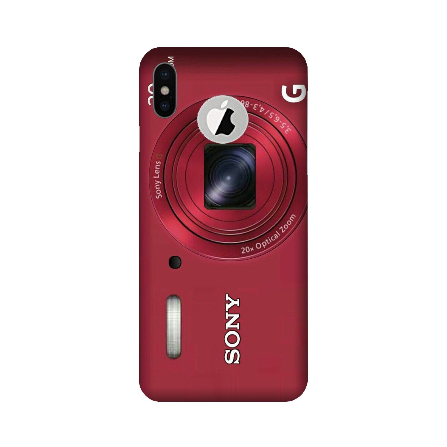 Sony Case for iPhone Xs logo cut(Design No. 274)