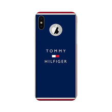 Tommy Hilfiger Mobile Back Case for iPhone Xs logo cut  (Design - 275)