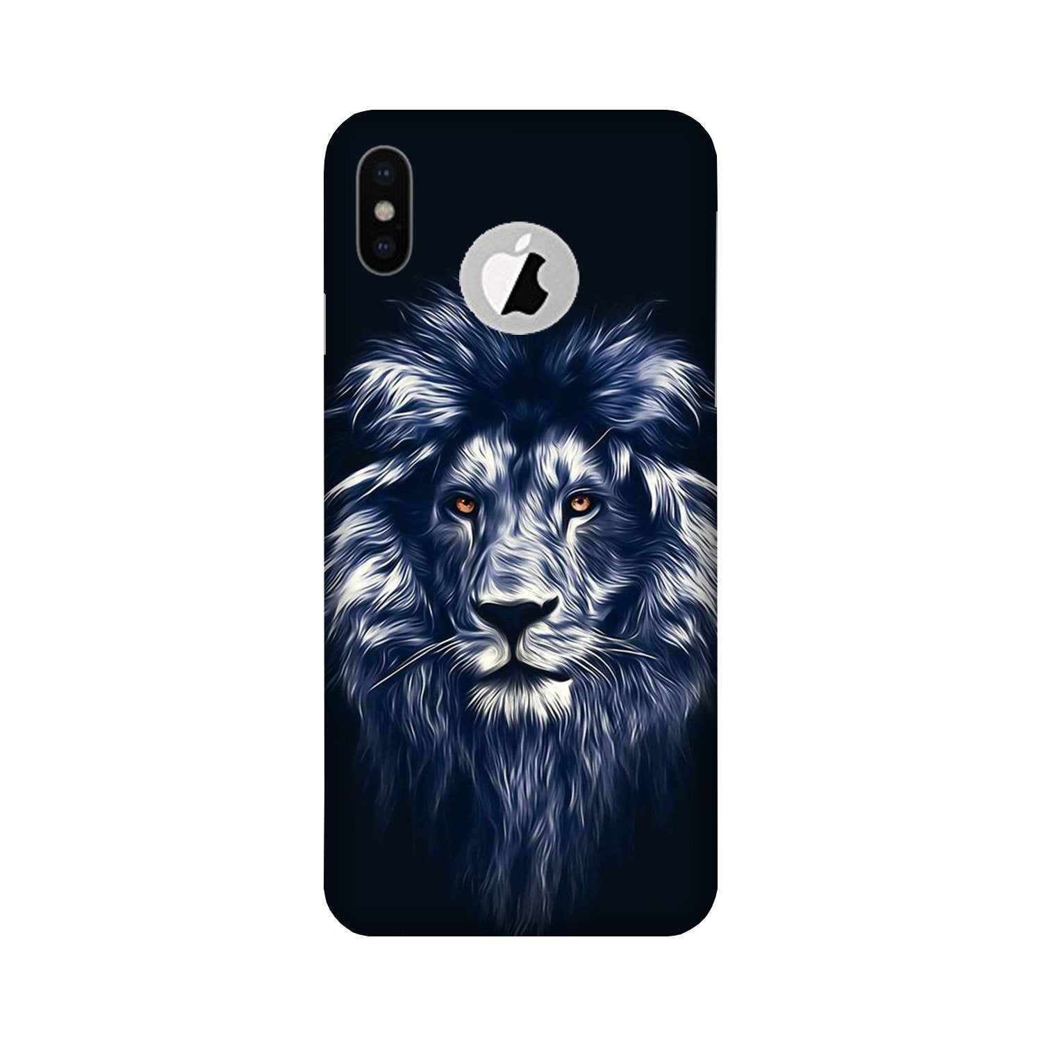 Lion Case for iPhone Xs logo cut  (Design No. 281)