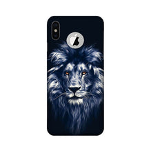 Lion Mobile Back Case for iPhone Xs logo cut  (Design - 281)