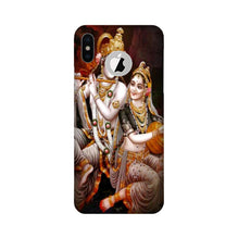Radha Krishna Mobile Back Case for iPhone Xs logo cut  (Design - 292)