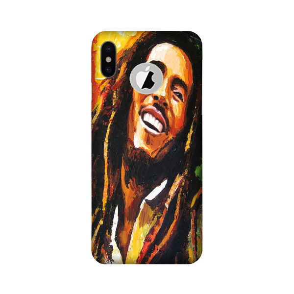 Bob marley Case for iPhone Xs logo cut  (Design No. 295)