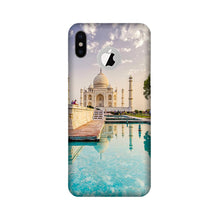 Taj Mahal Mobile Back Case for iPhone Xs logo cut  (Design - 297)