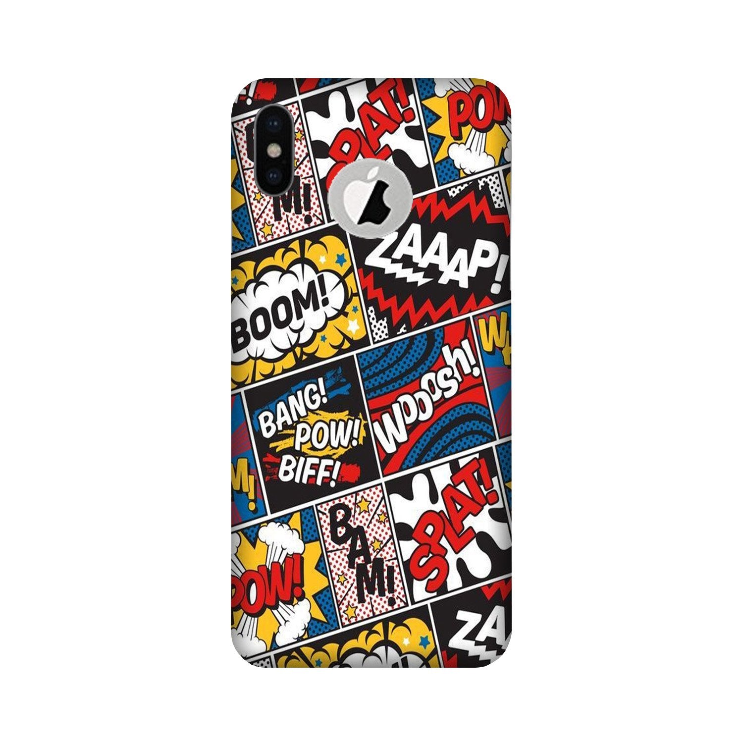 Boom Mobile Back Case for iPhone Xs Logo Cut (Design - 302)