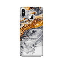 Marble Texture Mobile Back Case for iPhone Xs Logo Cut (Design - 310)
