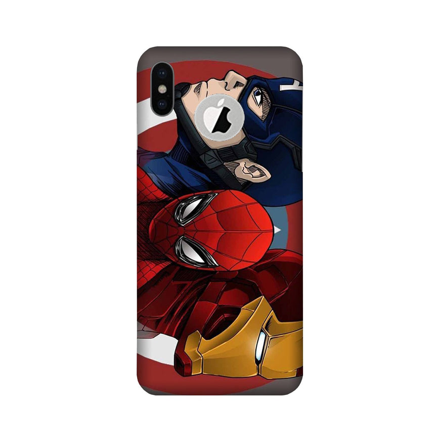Superhero Mobile Back Case for iPhone Xs Logo Cut (Design - 311)
