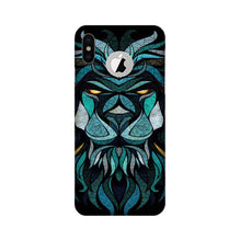 Lion Mobile Back Case for iPhone Xs Logo Cut (Design - 314)