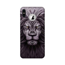 Lion Mobile Back Case for iPhone Xs Logo Cut (Design - 315)