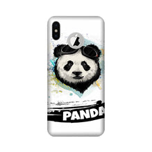 Panda Mobile Back Case for iPhone Xs Logo Cut (Design - 319)