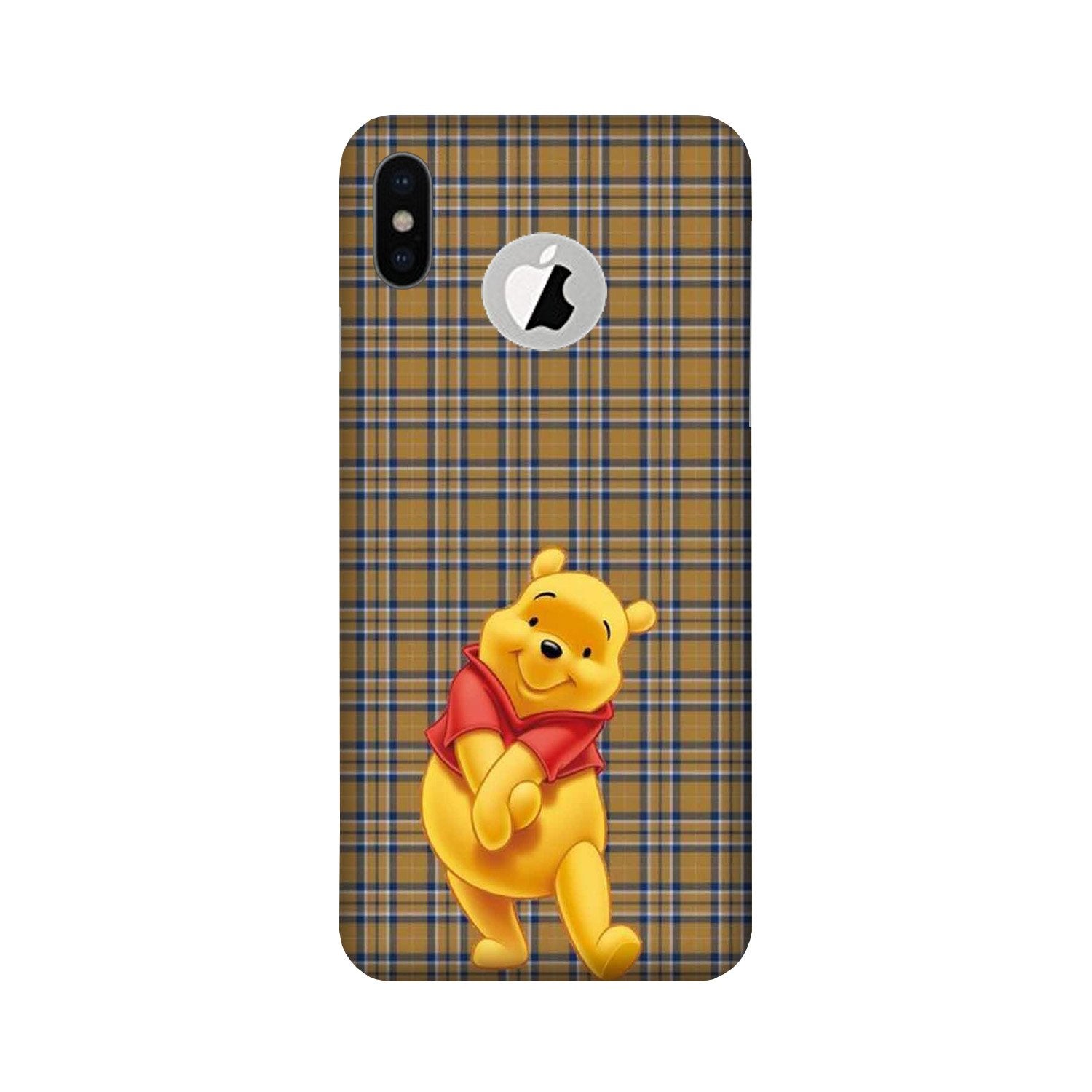 Pooh Mobile Back Case for iPhone Xs Logo Cut (Design - 321)