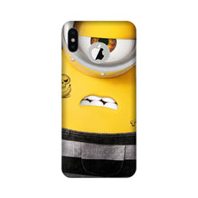Minion Mobile Back Case for iPhone Xs Logo Cut (Design - 324)
