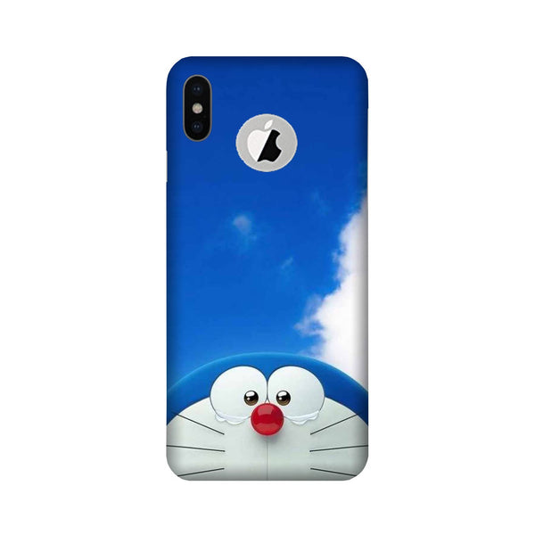 Doremon Mobile Back Case for iPhone Xs Logo Cut (Design - 326)