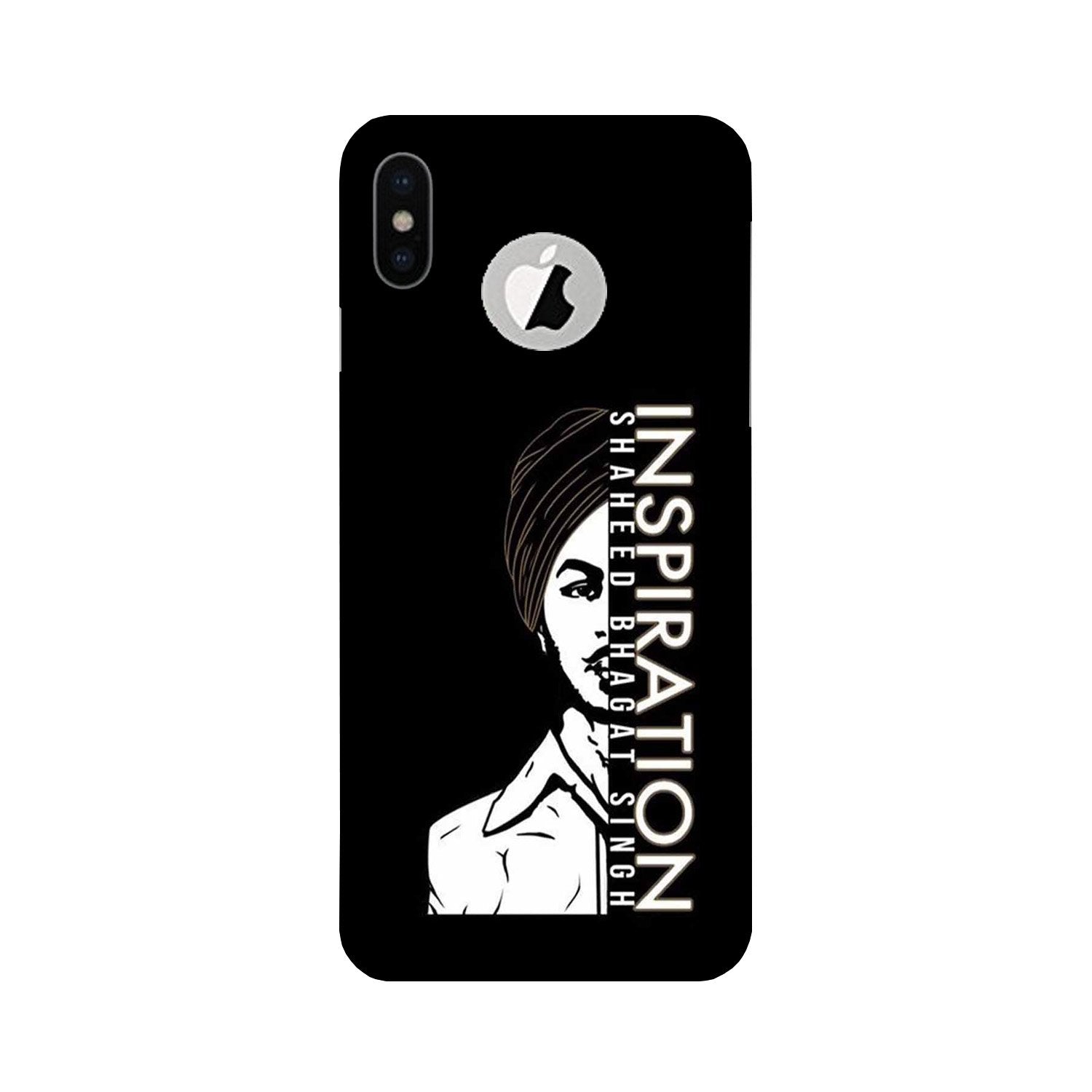Bhagat Singh Mobile Back Case for iPhone Xs Logo Cut (Design - 329)