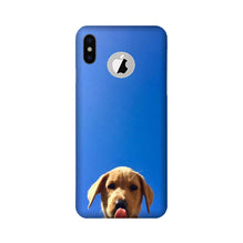 Dog Mobile Back Case for iPhone Xs Logo Cut (Design - 332)