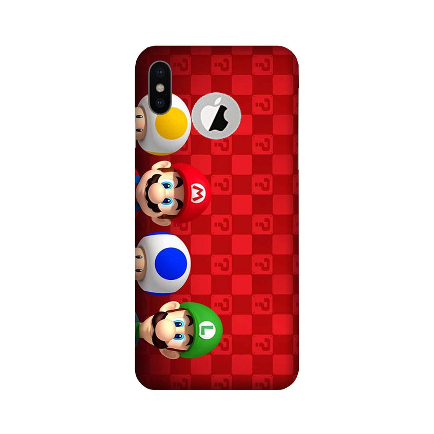 Mario Mobile Back Case for iPhone Xs Logo Cut (Design - 337)