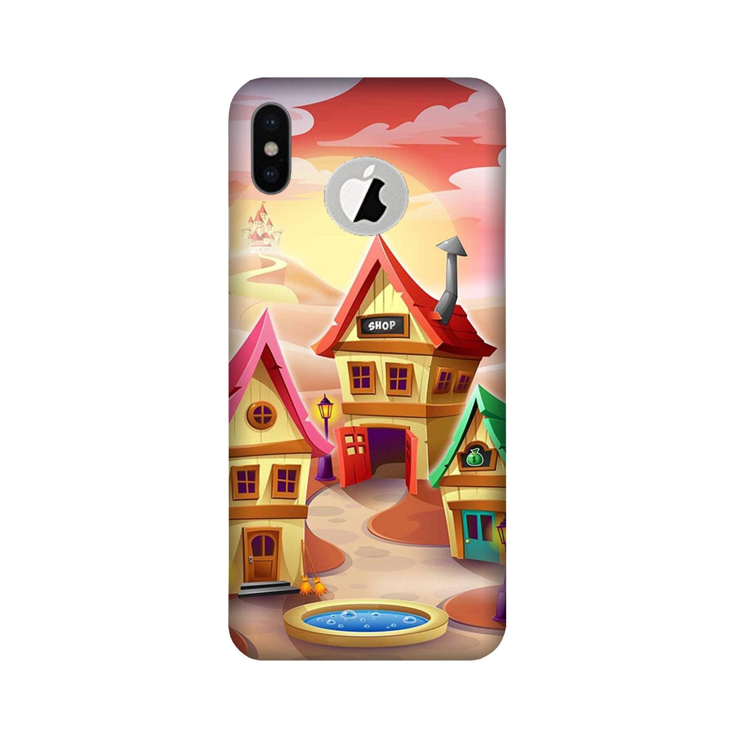 Sweet Home Mobile Back Case for iPhone Xs Logo Cut (Design - 338)