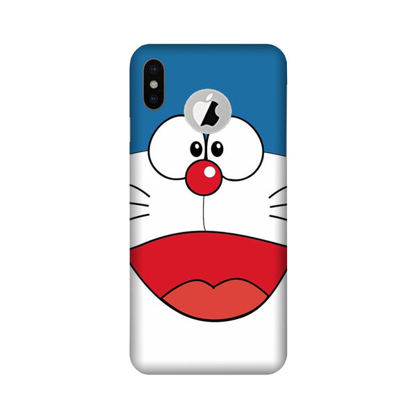 Doremon Mobile Back Case for iPhone Xs Logo Cut (Design - 340)