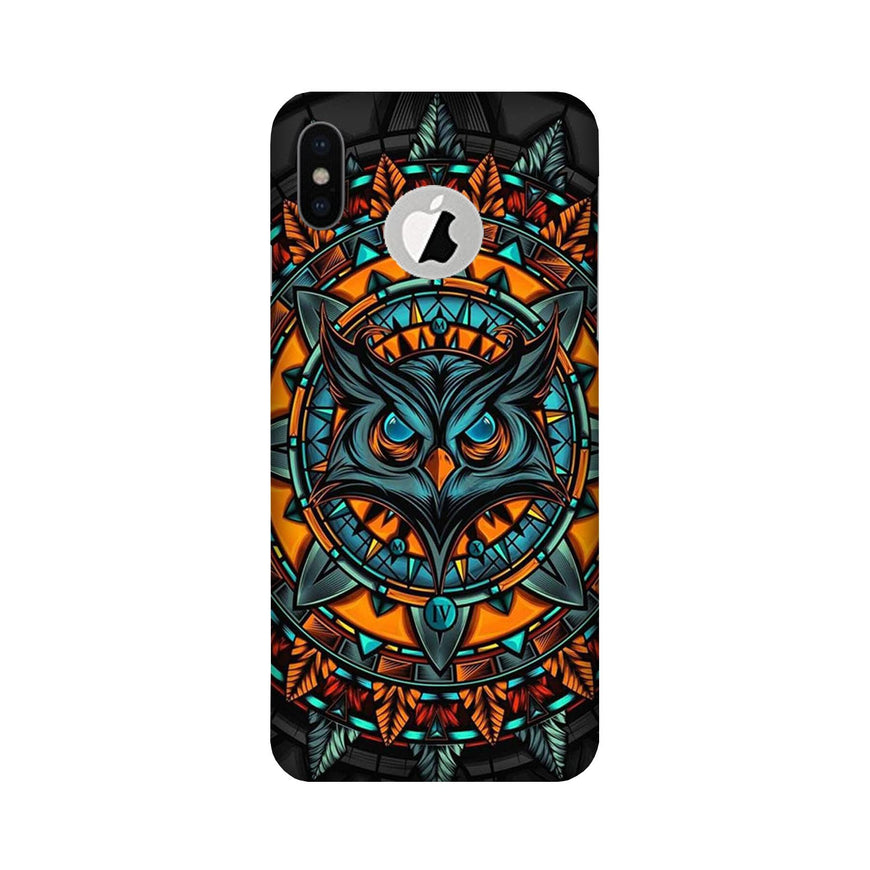 Owl Mobile Back Case for iPhone Xs Logo Cut (Design - 360)