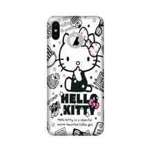 Hello Kitty Mobile Back Case for iPhone Xs Logo Cut (Design - 361)