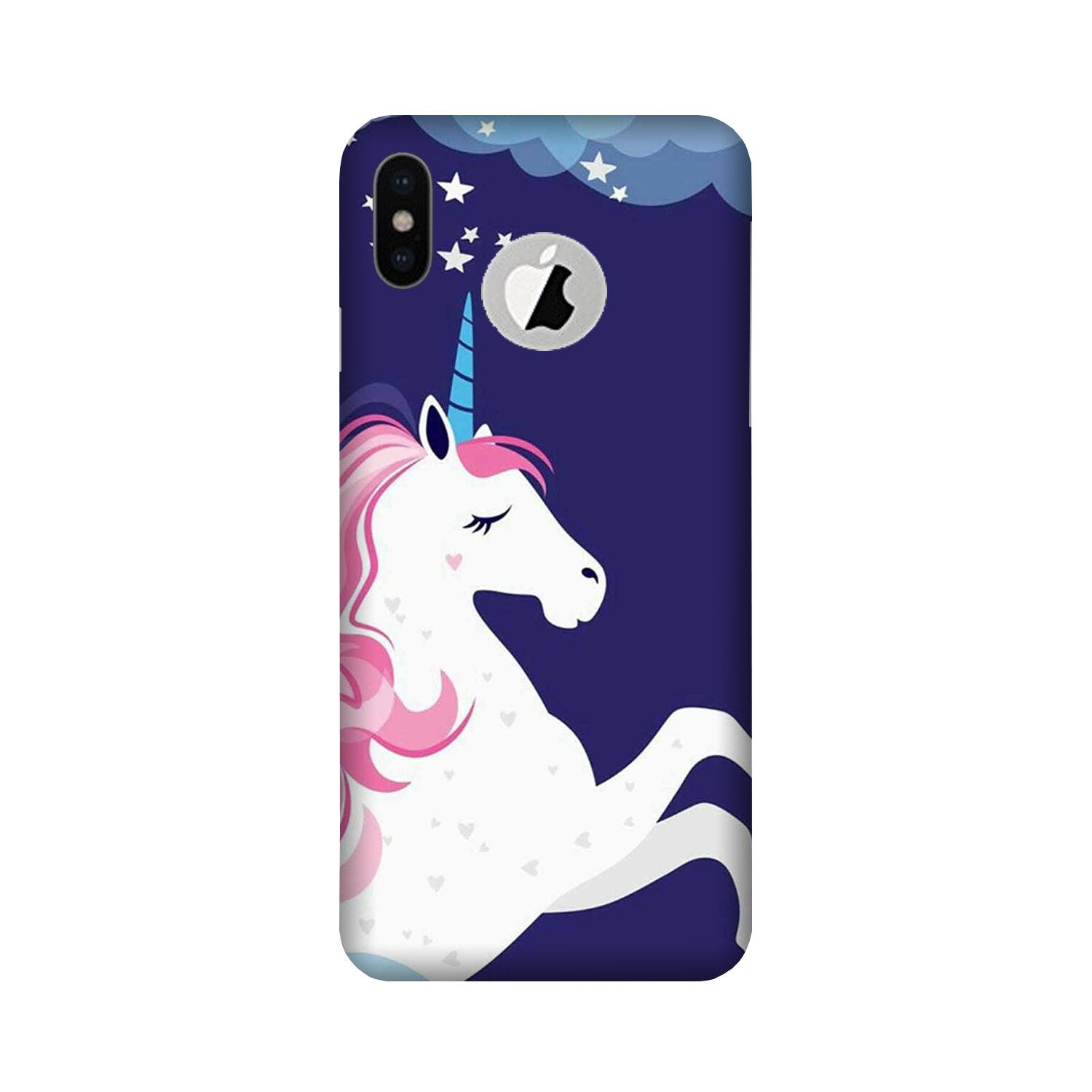 Unicorn Mobile Back Case for iPhone Xs Logo Cut (Design - 365)