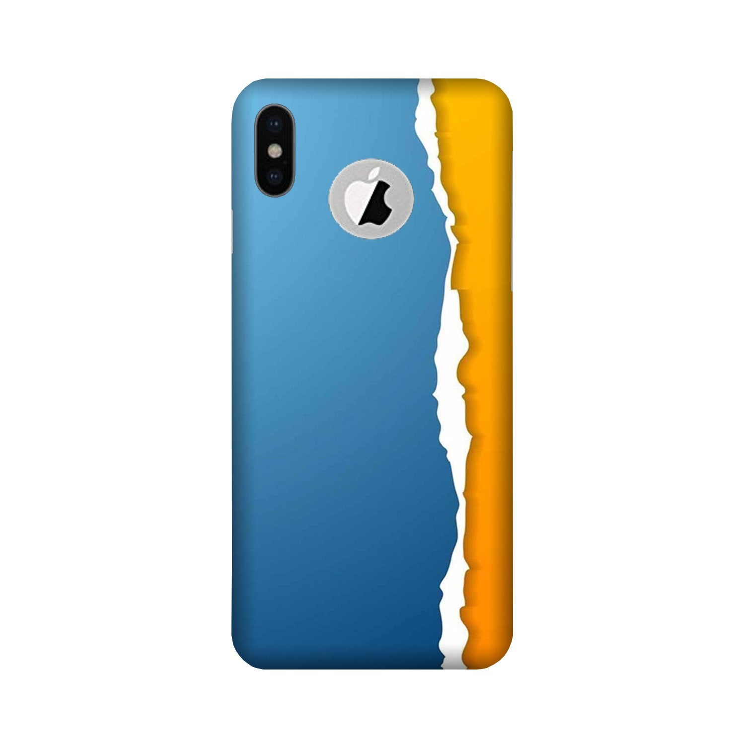 Designer Mobile Back Case for iPhone Xs Logo Cut (Design - 371)